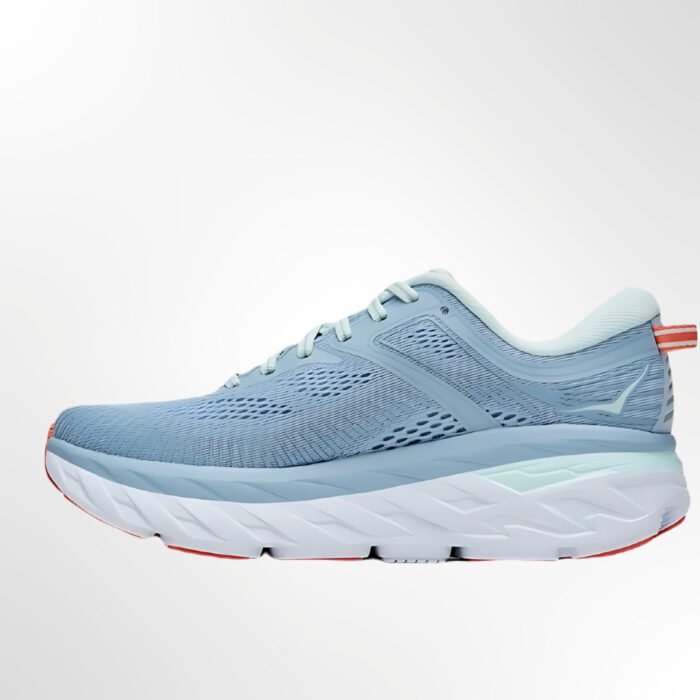 HOKA BONDI 7 SHOES FOR WOMEN BLUE FOG BLUE GLASS 1110519 BFBG 2